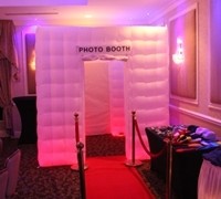 A Sweet 16 with our enclosed photobooth with Red Carpet upgrade.