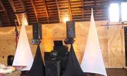 Our Base Package in the Barn with our Bose speakers.