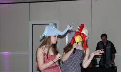This was a Graduation party and the girls took advantage of our great props from the photo booth to give a unique singing experience to be remembered.