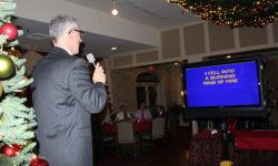 Holiday party with our optional 42" flat screen.