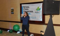 Nothing like adding some Karaoke to a big weekend conference in Greenwich. She was really feeling it and rocked the crowd.