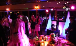 DJ set up with our included light show to create a nice dancing vibe.