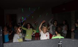 A kids Holiday party was a fun time in the basement with a group of energy filled girls. Had some basic lights and had a blast!