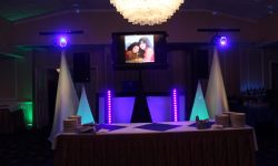 DJ set up with one- (1) TV added for a photo montage. DJ @ VittoriaZ