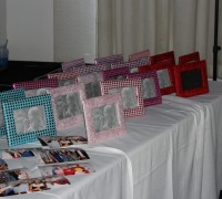 We offer many options for our photobooth. This event had our 4X6 photo with frame package. Guest were able to choose their own frame for the photo.