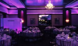 We can match the enclosed photobooth with your up-lighting choice as well.